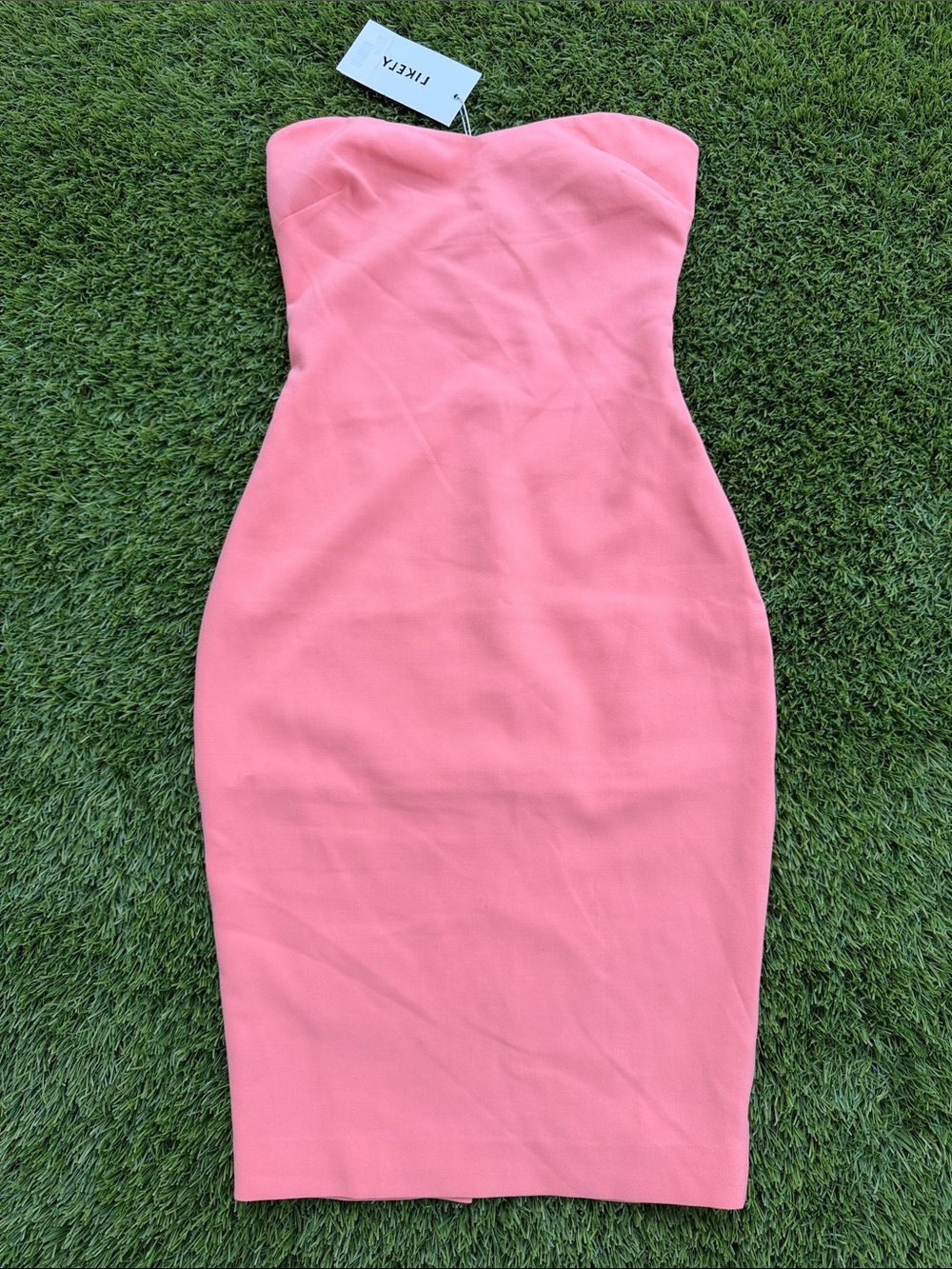 Likely Strapless Apricot Bodycon Dress -